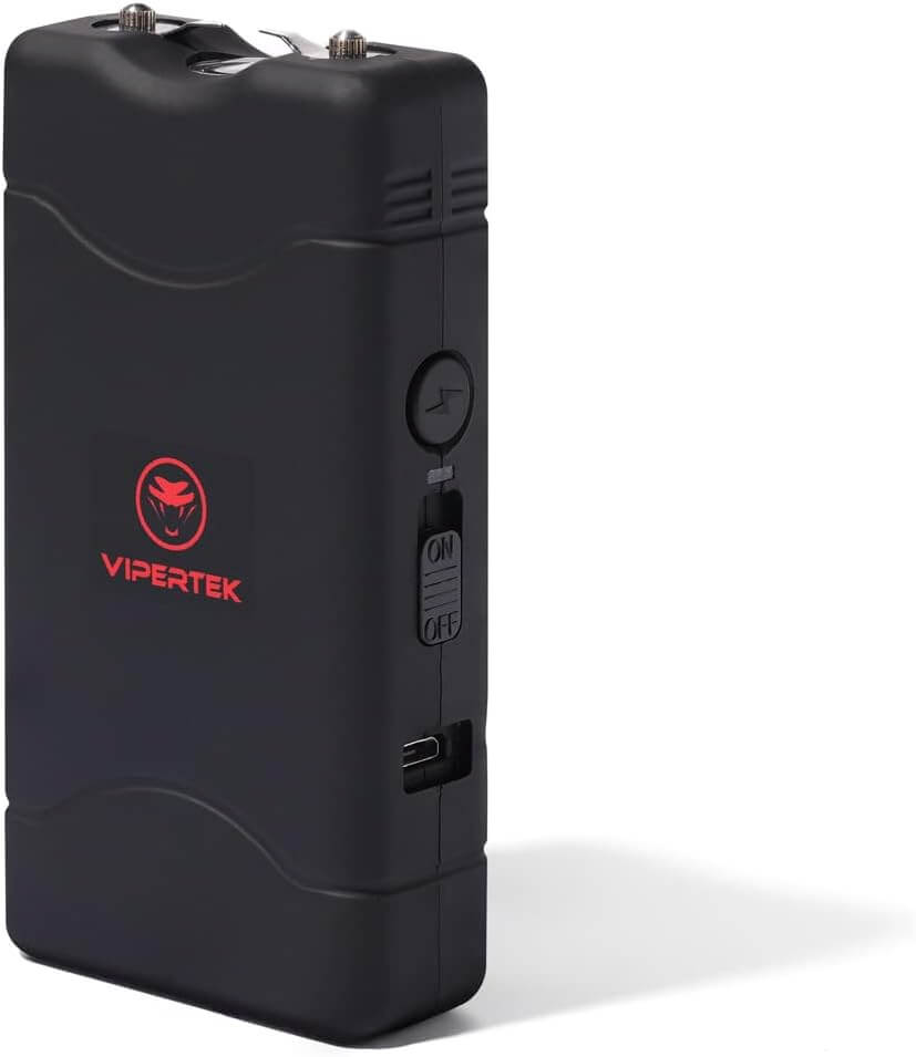VTS-880 Rechargeable Mini Stun Gun with LED Flashlight - Your Compact Self Defense Solution
