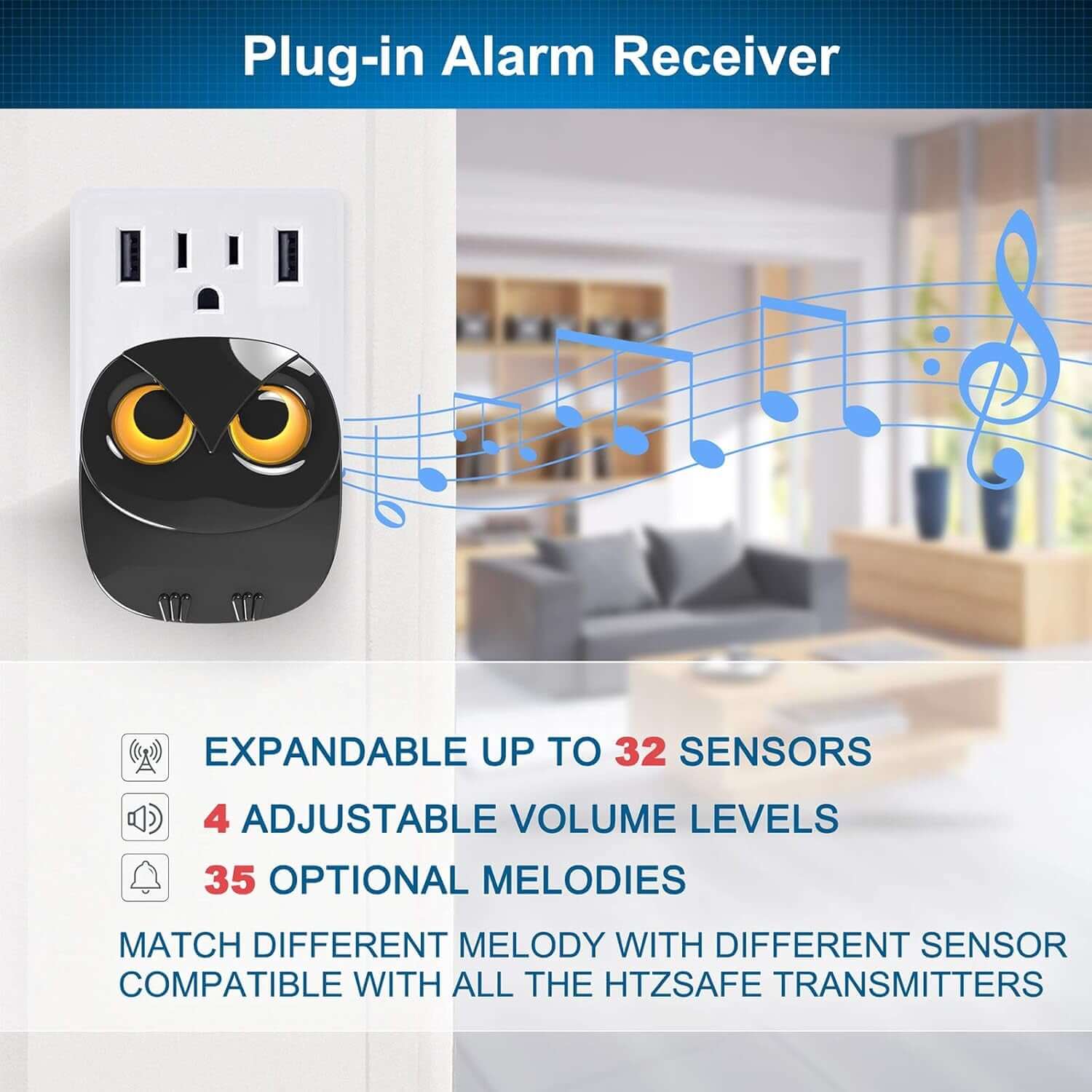 Driveway Alarm- 1/2 Mile Long Range Wireless Driveway Alarm Weather Resistant Motion Sensor&Detector-Diy Security Alert System-Monitor&Protect Outdoor/Indoor Property - 1 Receiver and 1 Sensor