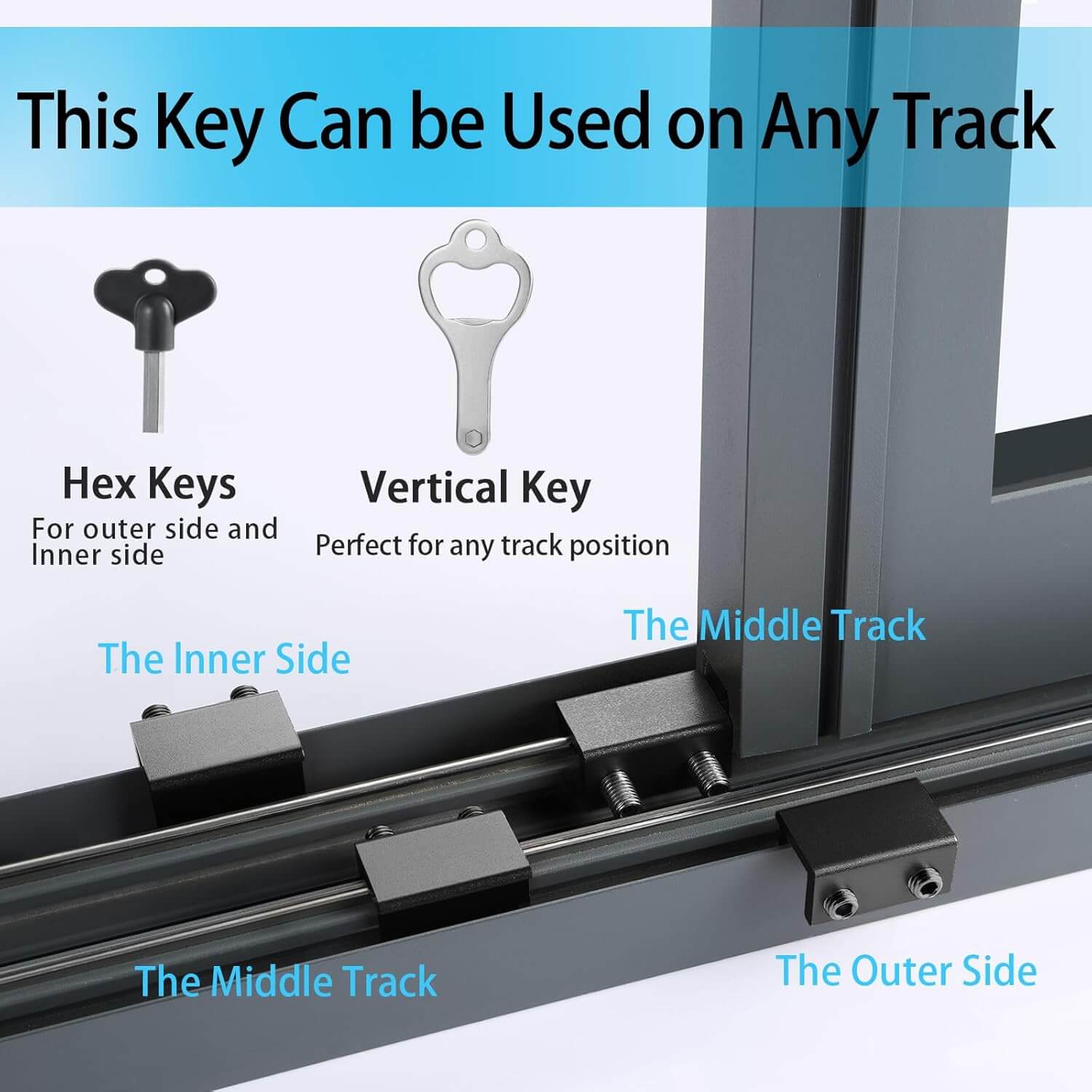 Window Locks,4 Pack Sliding Window Locks with Key for Vertical & Horizontal Sliding Windows Doors,Easv to Install,Adjustable Security Window Lock for Patio Bedroom Home and Office (Black)