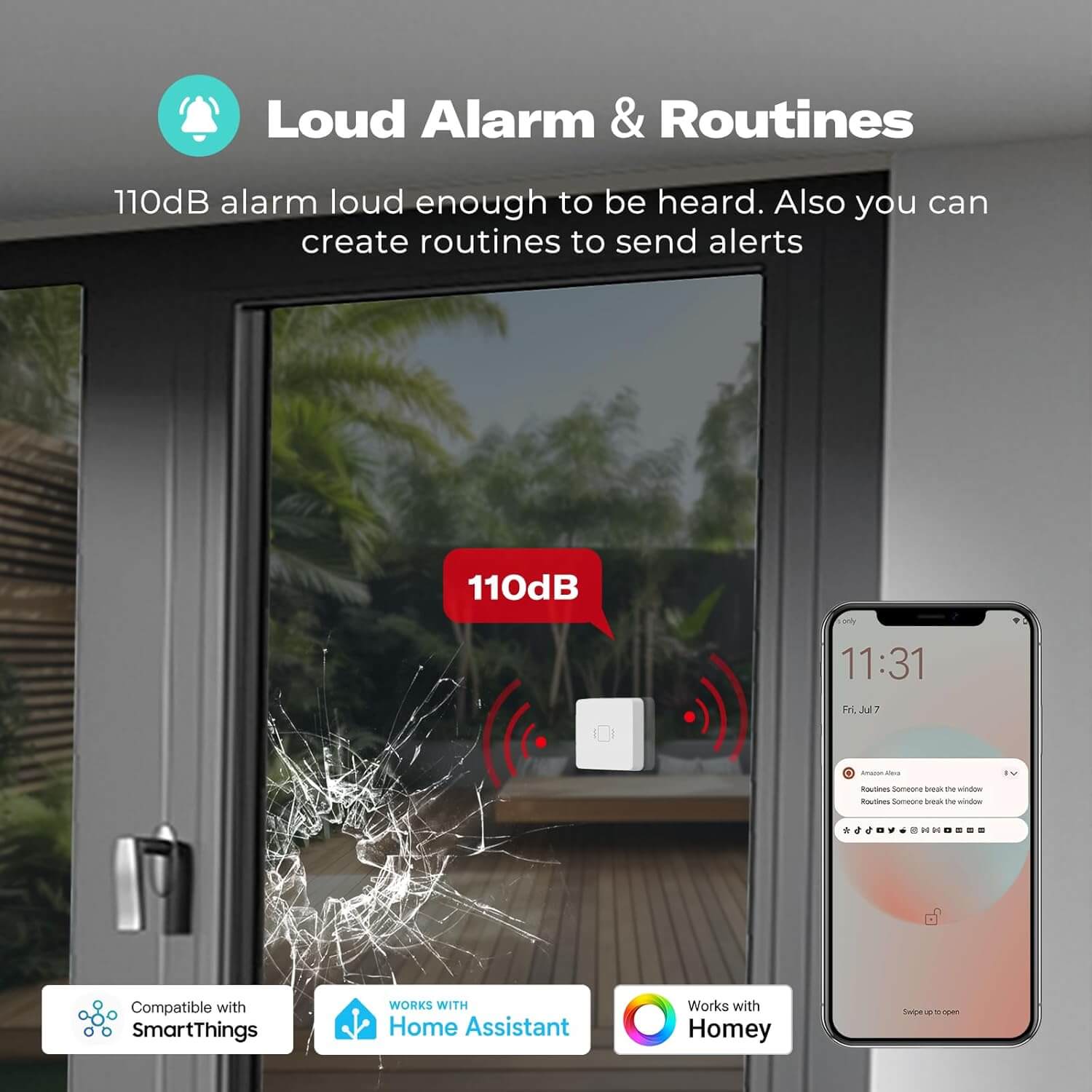 Zigbee vibration sensor – wireless smart home monitoring device