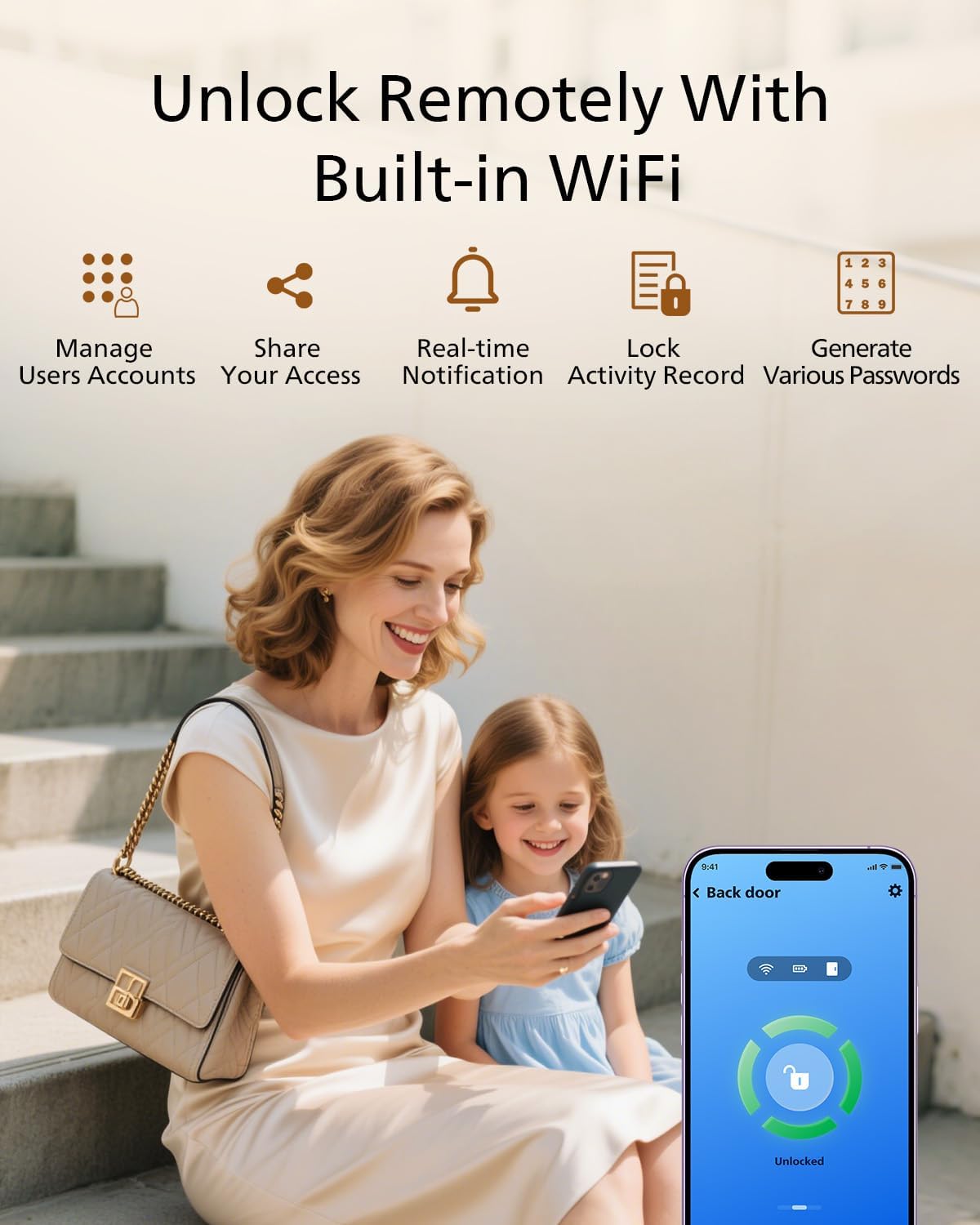 Revolutionary Wi-Fi Smart Door Lock: Keyless Entry Deadbolt with Voice Control, Remote Access, and Fingerprint Unlocking for Ultimate Security