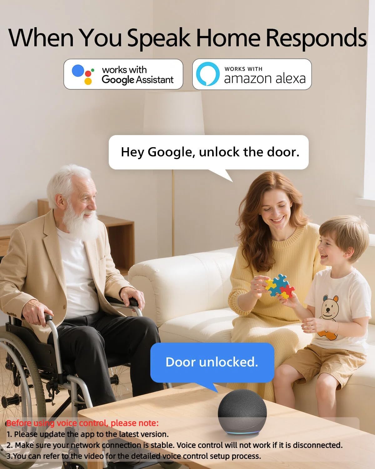 Revolutionary Wi-Fi Smart Door Lock: Keyless Entry Deadbolt with Voice Control, Remote Access, and Fingerprint Unlocking for Ultimate Security