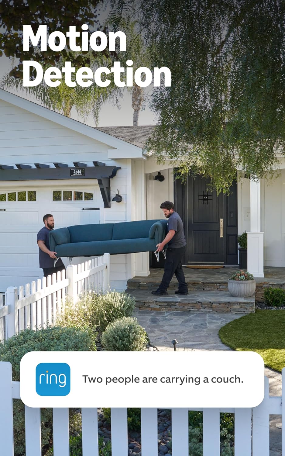 Wireless battery video doorbell providing crystal-clear 2K surveillance