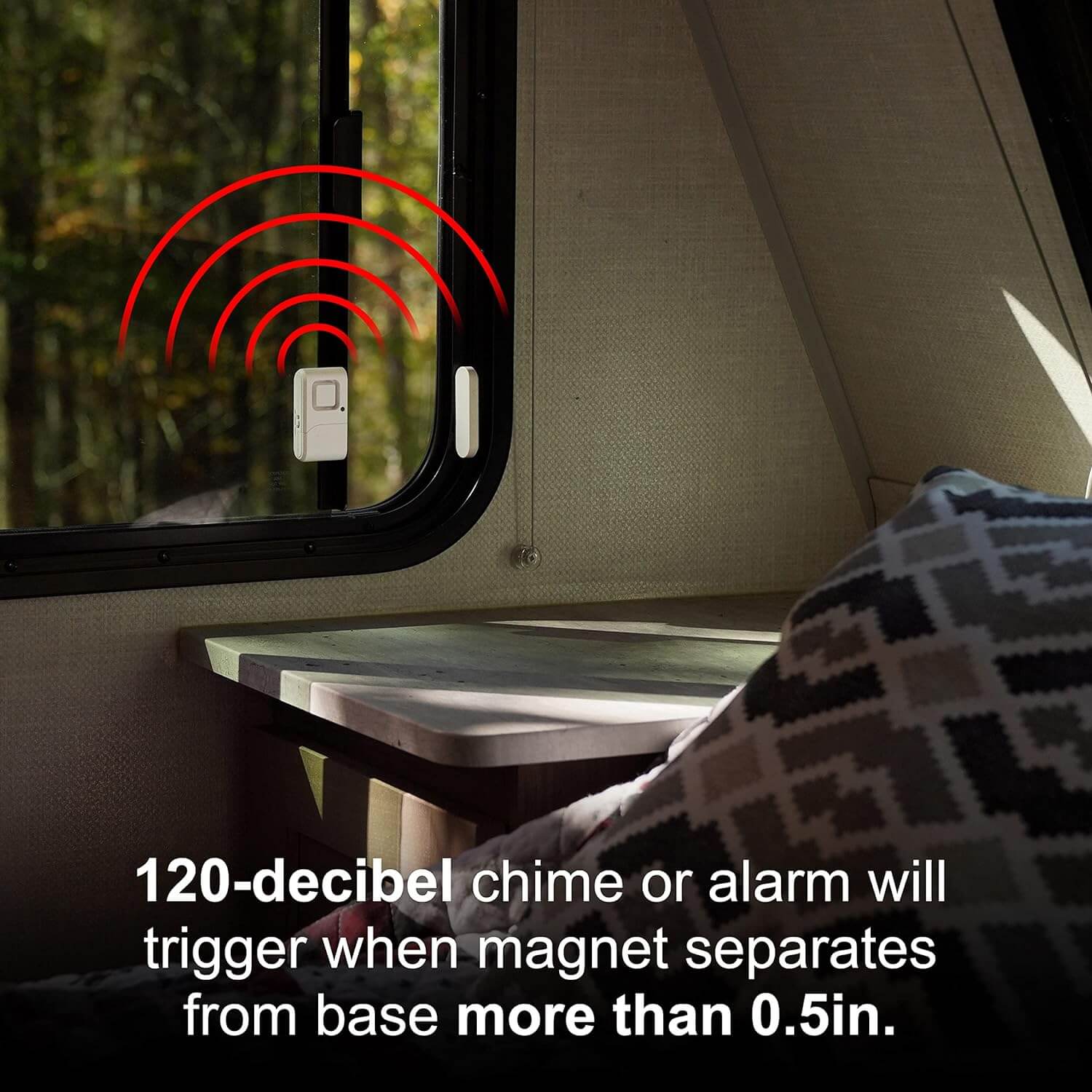 Wireless window and door alarms – battery-powered protection for garages