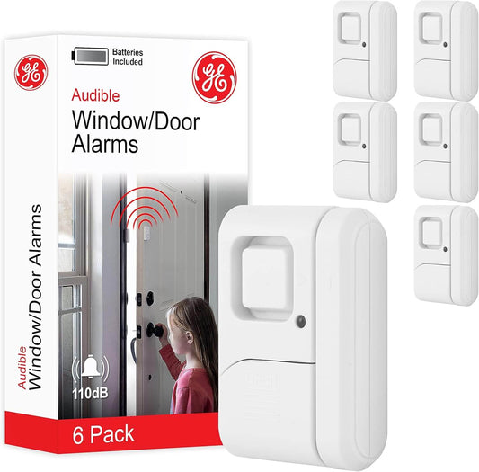 Wireless window and door alarms – 6-pack for home and apartment security