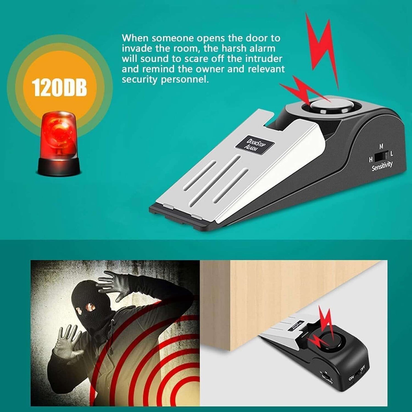 Portable door lock – pocket-sized self-defense security kit