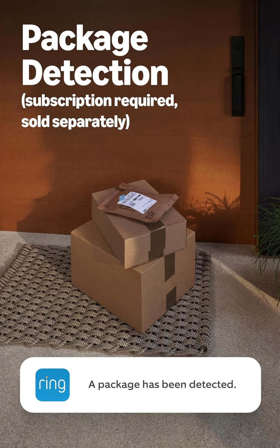 Video doorbell for front door monitoring and protection