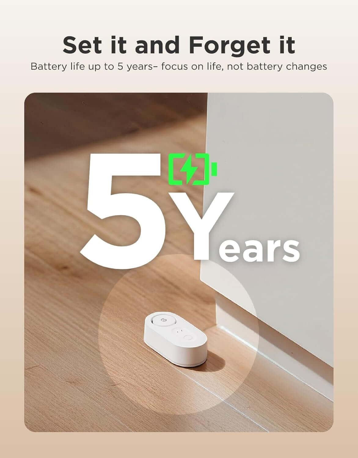 Smart water leak detector 1S – compact design for easy installation