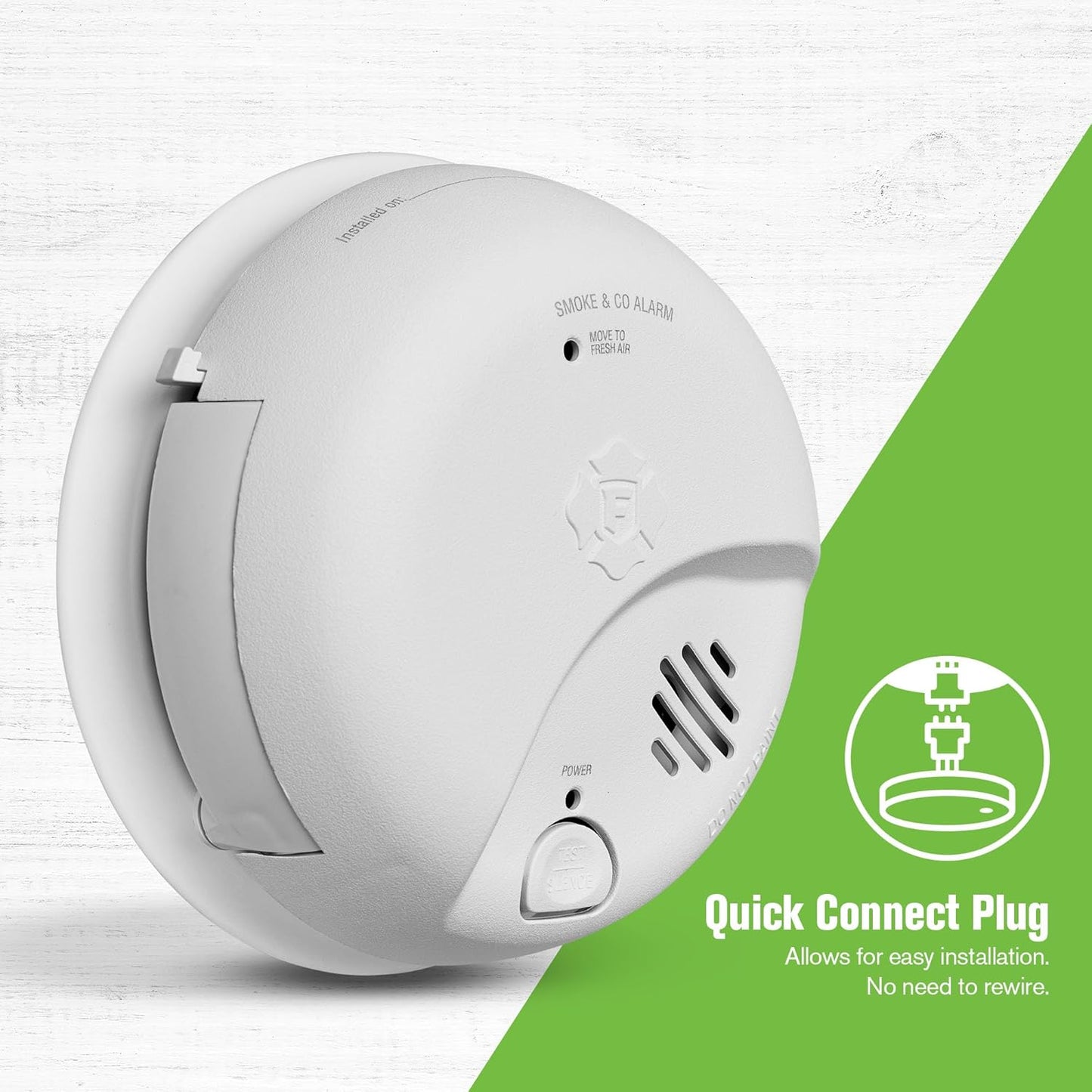 Smoke and carbon monoxide alarm interconnect system triggering multiple alarms in home safety setup