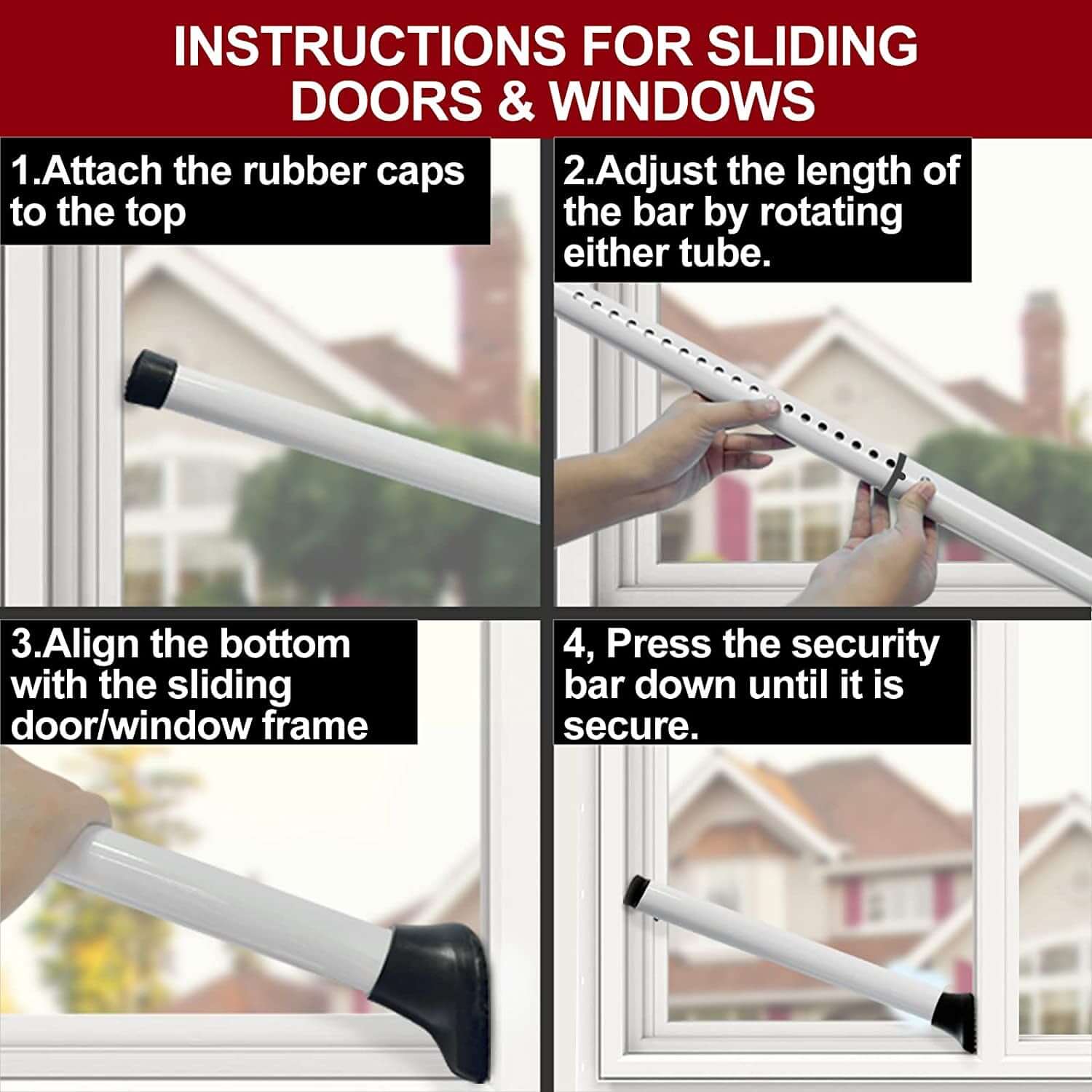 Door security bar – reliable home safety and privacy solution