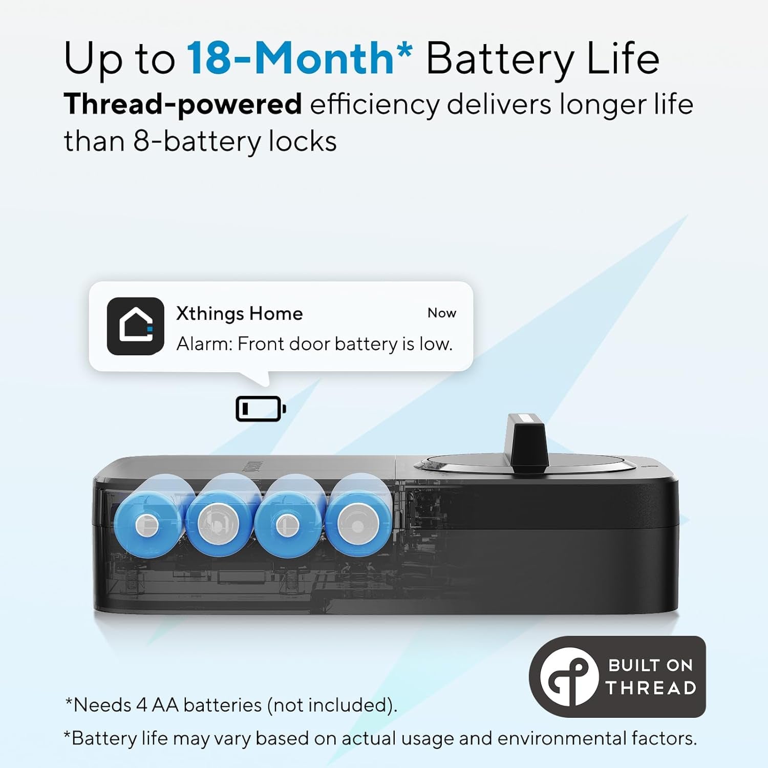 Keyless smart door lock compatible with Alexa Google and Apple Home